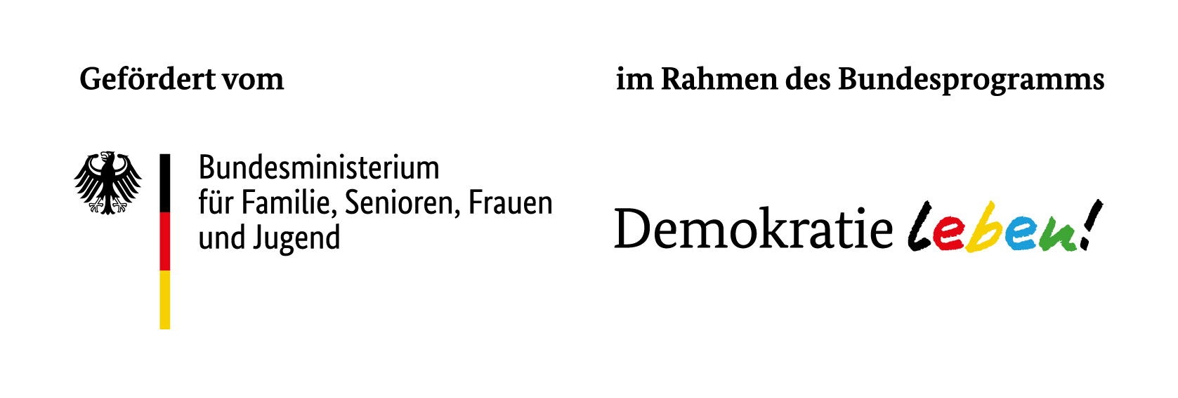 Gefördert vom Bundesministerium für Familie, Senioren, Frauen und Jugend im Rahmen des Förderprogramms „Demokratie leben!“.